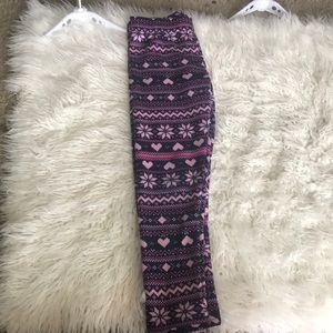 Snowflake an Heart leggings